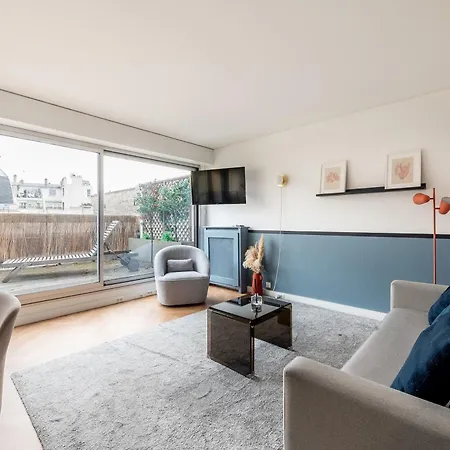 Mid-term L Parc Monceau - Ac & Rooftop Apartment